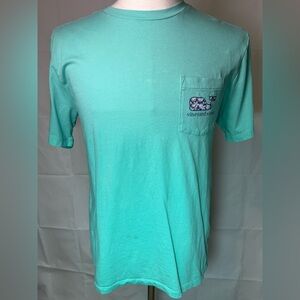 Vineyard Vines Men's Aqua Short Sleeve Tee
